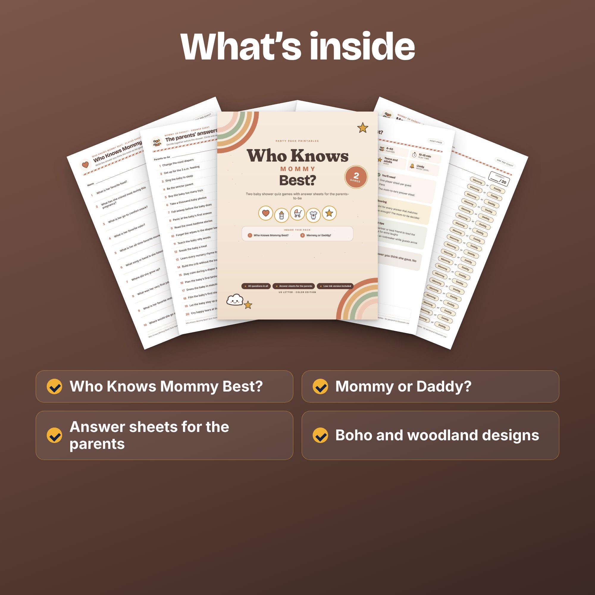 Who Knows Mommy Best? Quiz Games, preview 3 of 4 (opens full size)